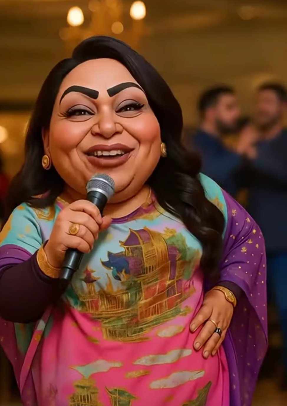 بالصورة والفيديو.. ساخرون يخضعون الفنانة هدى عربي لتجربة الذكاء الإصطناعي.. شاهد كيف تحول شكلها عندما رددت أغنية الشهيرة (ما بعجبني زول) – النيلين